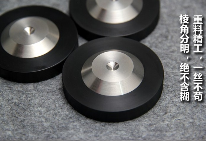 黑精鋼避震腳釘墊:棱角分別、重料精工